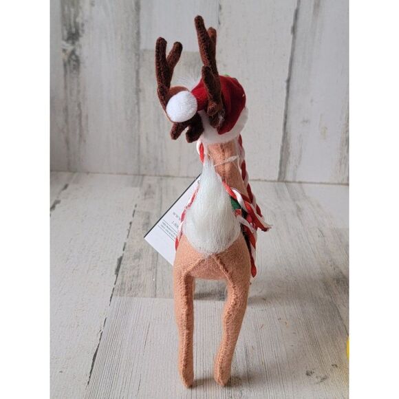 Annalee 9" Peppermint Reindeer 2007 Xmas figure candy cane - Picture 9 of 9